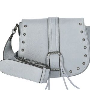 Stylish Gray Leather Women's Bag